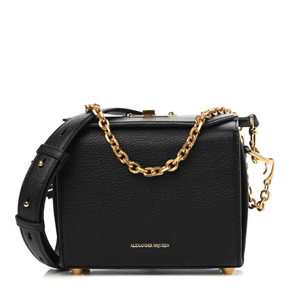 Alexander McQueen Fine Grain Goatskin Box Shoulder Bag 19 Black 1 of 9