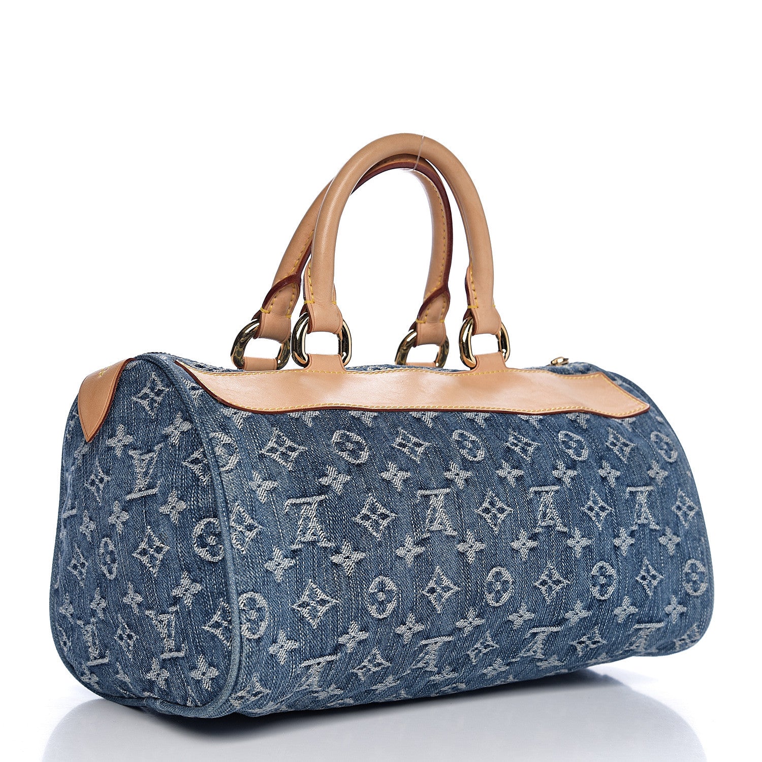 Louis Vuitton Monogram Denim Neo Speedy Blue 2 of 9