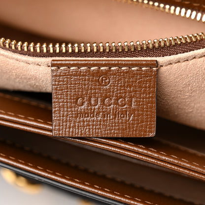 Gucci Azalea Calfskin Horsebit 1955 Shoulder Bag Brown Sugar 6 of 10