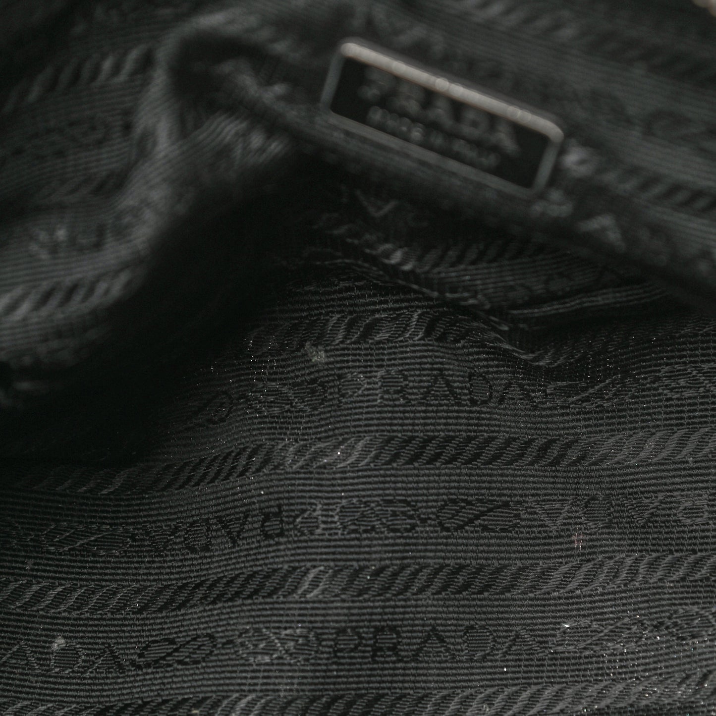 Tessuto Nylon Pochette Bag Black