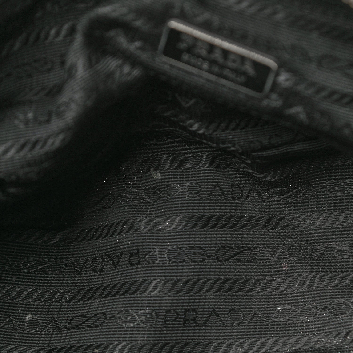Prada Tessuto Nylon Pochette Bag Black 14 of 20