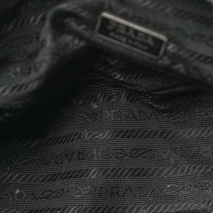Prada Tessuto Nylon Pochette Bag Black 14 of 20
