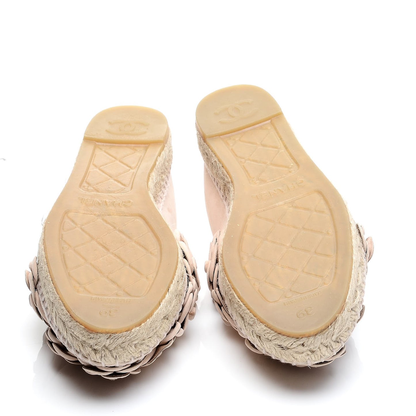 Suede Camellia CC Espadrilles 39 Pink