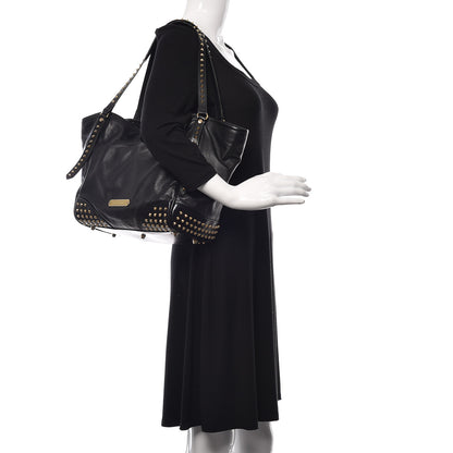 Burberry Lambskin Bridle Studs Small Canterbury Tote Black 3 of 16