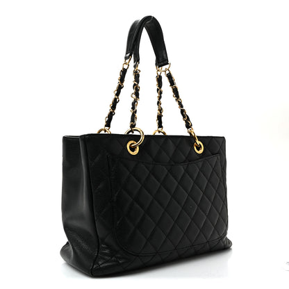 Chanel Caviar Quilted Grand Shopping Tote GST Black 3 of 13