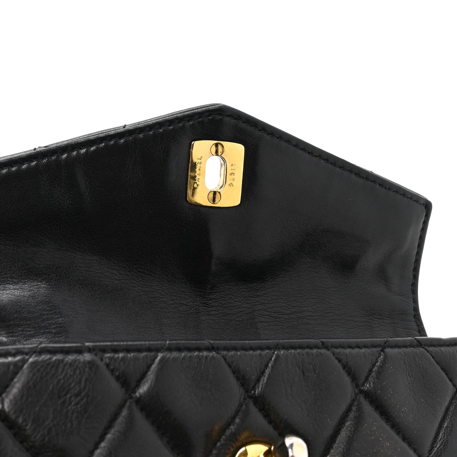 Chanel Lambskin Quilted Flap Waist Belt Bag 75 30 Black 11 of 19