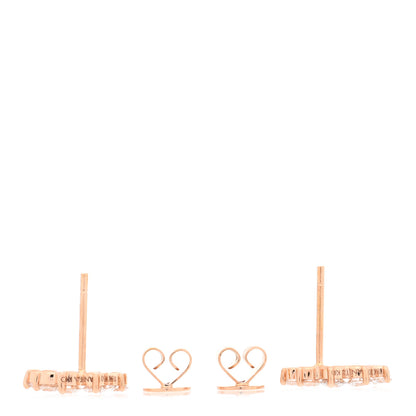 Anita Ko 18K Rose Gold Diamond Arc Stud Earrings 3 of 5