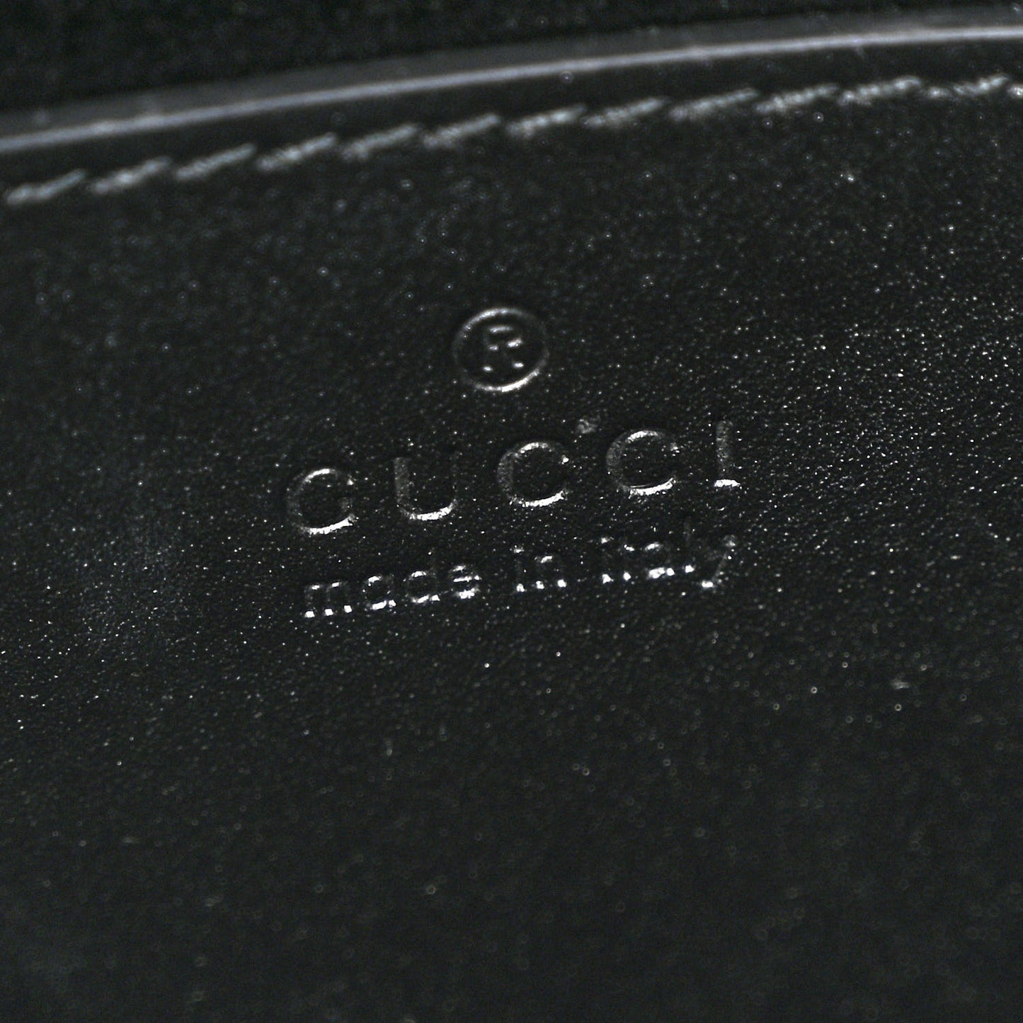 Calf Hair Monogram Horsebit Slim Shoulder Bag Black