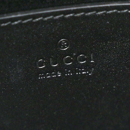 Gucci Calf Hair Monogram Horsebit Slim Shoulder Bag Black 6 of 10