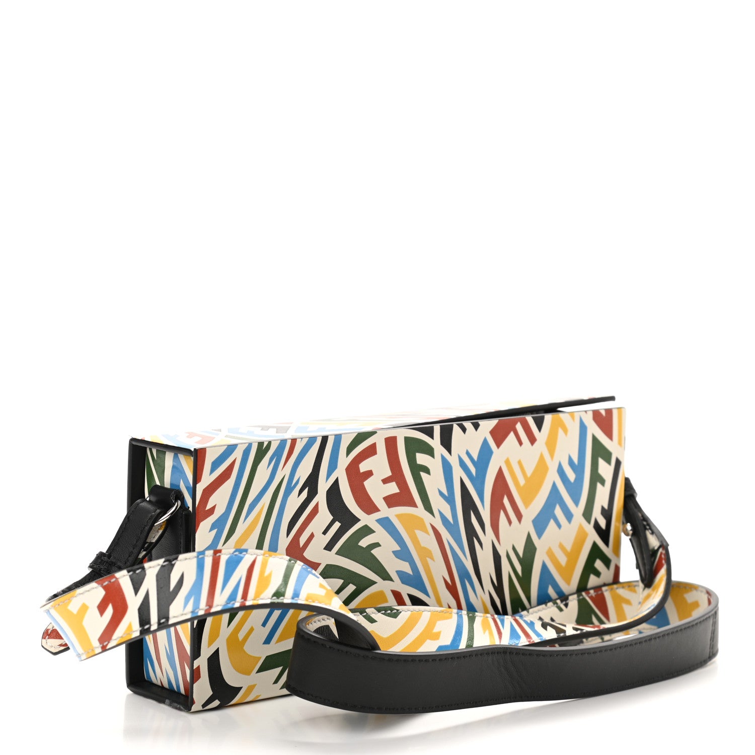 Fendi X SARAH COLEMAN Vitello Grace Light FF Vertigo Horizontal Box White Ice Multicolor 3 of 10