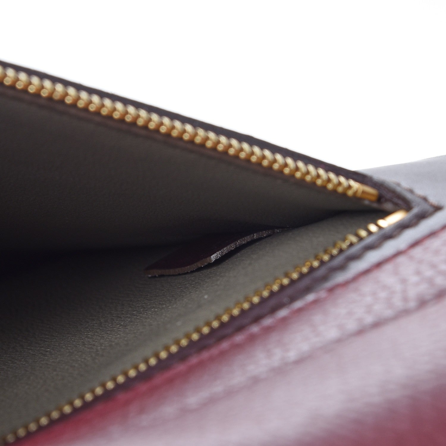 Celine Textured Calfskin Tri-Color Large Trapeze Burgundy 7 of 9