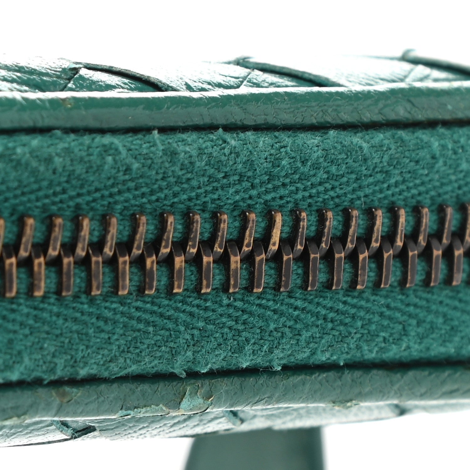 Bottega Veneta Nappa Intrecciato Zip Around Coin Purse Lagoon 10 of 11