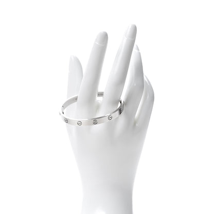 Cartier 18K White Gold LOVE Bracelet 16 2 of 7