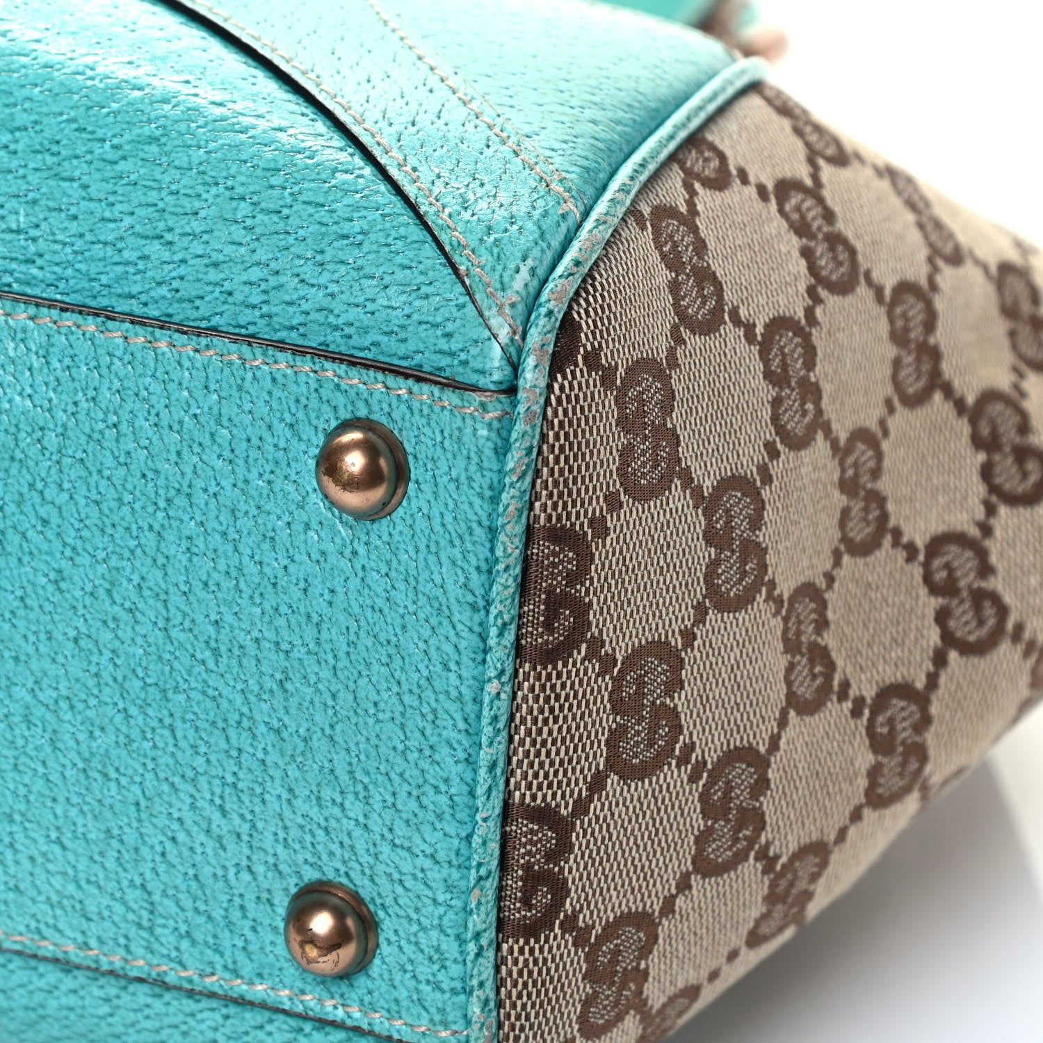 Gucci Monogram Bardot Turquoise 5 of 6