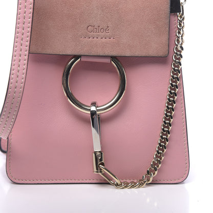 Chloe Suede Calfskin Mini Faye Bracelet Bag Washed Pink 10 of 11