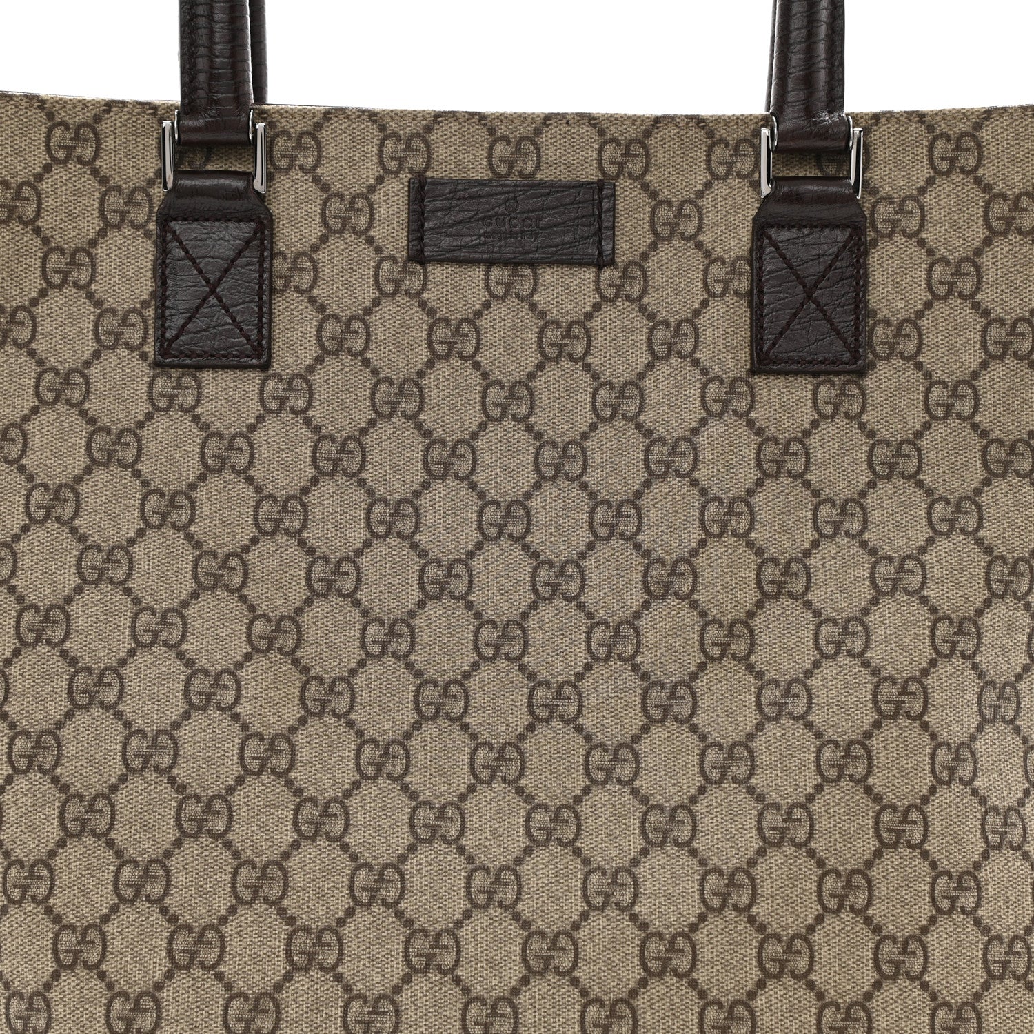 Gucci GG Plus Monogram Small Vertical Tote Dark Brown 8 of 8