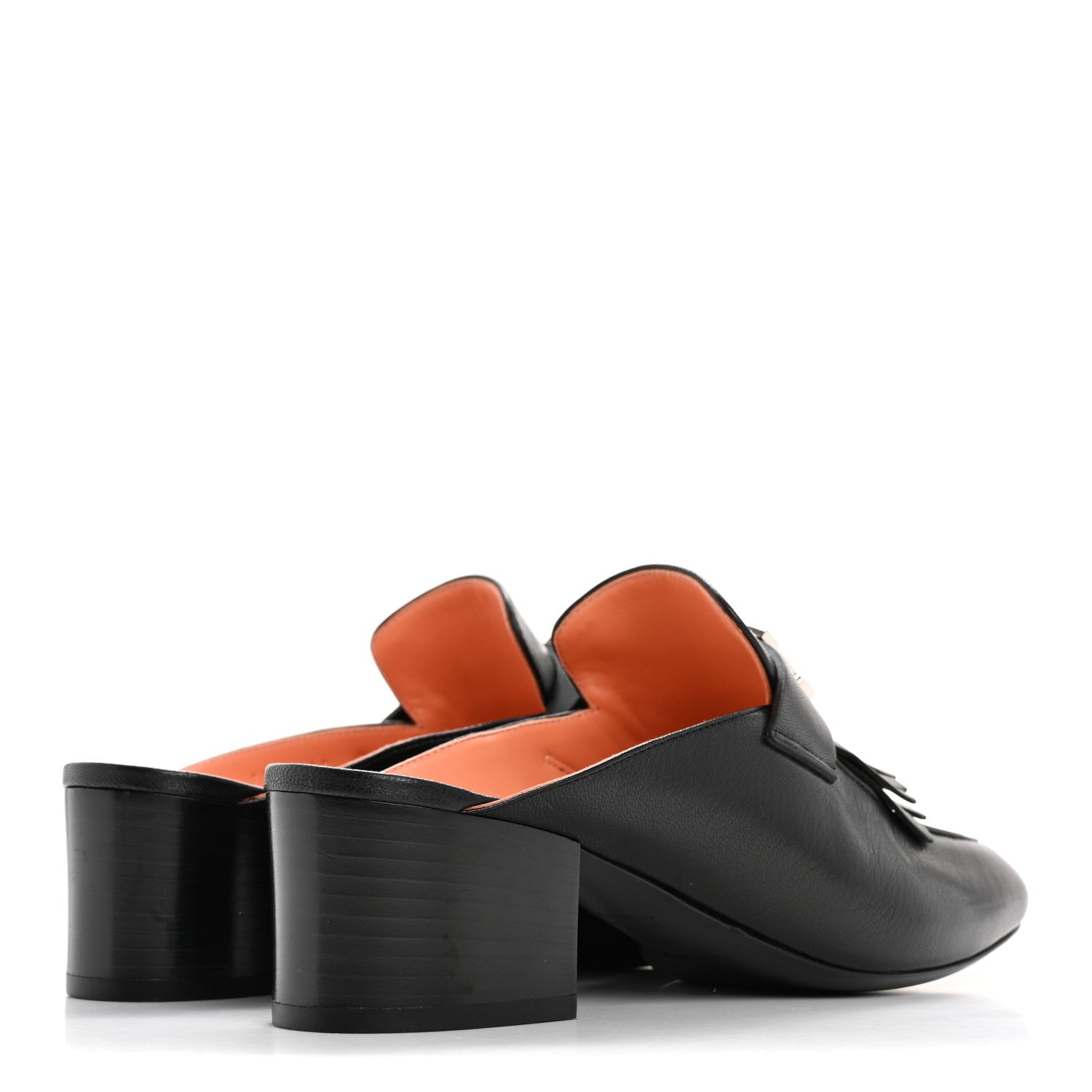 Hermes Goatskin Tuileries Mules 37.5 Black 5 of 9