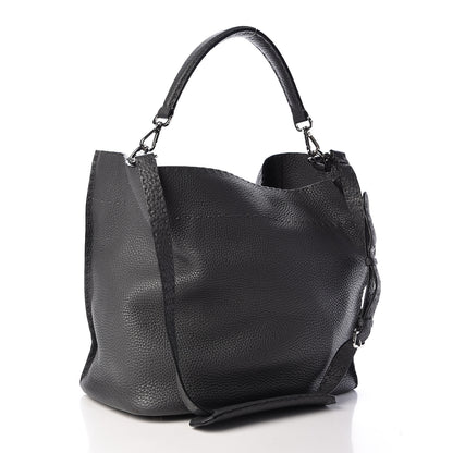 Fendi Cuoio Romano Selleria Large Anna Bucket Bag Asfalto 4 of 11