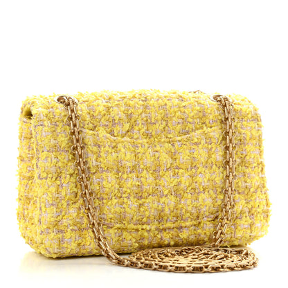 Chanel Tweed Quilted 2.55 Reissue Mini Flap Yellow 3 of 9