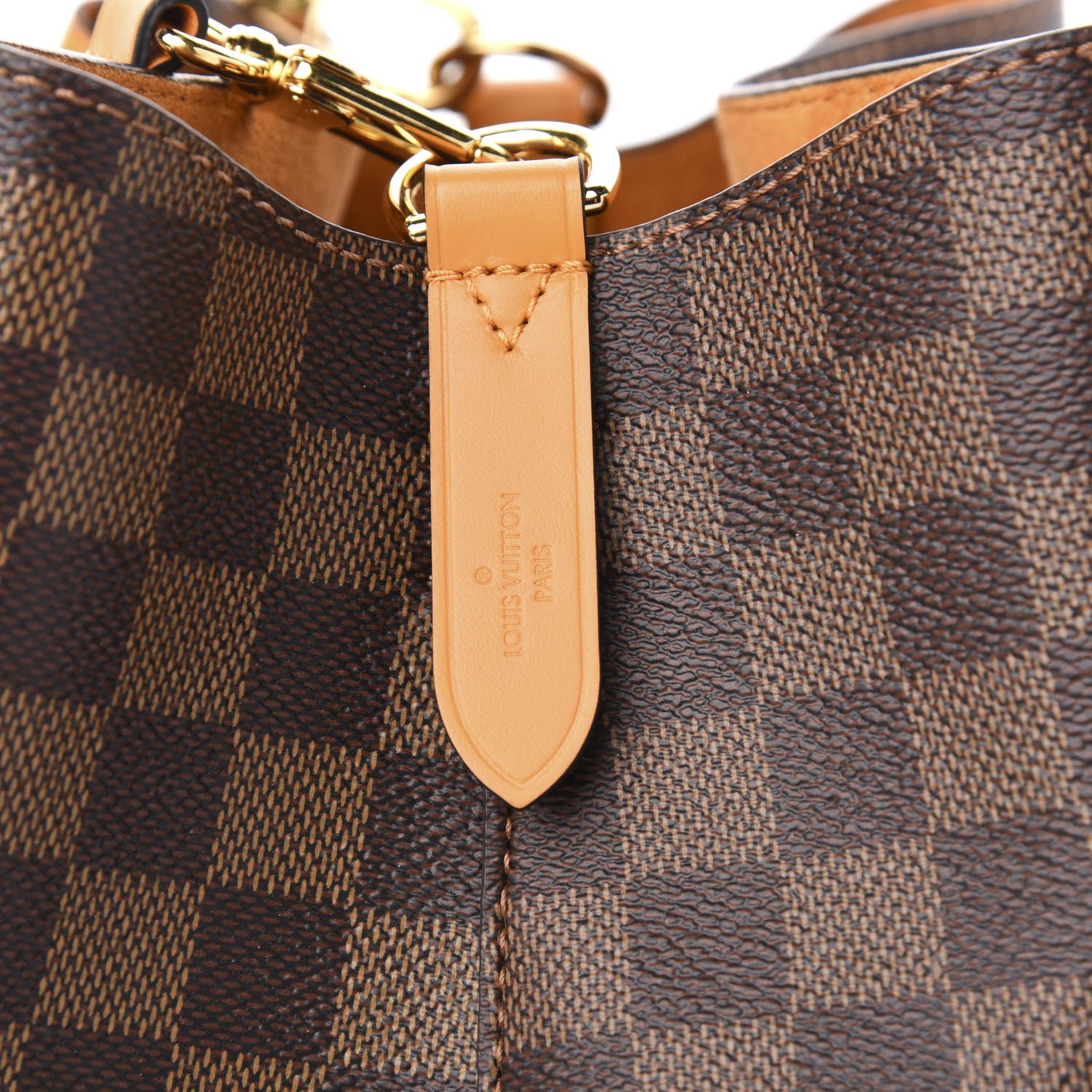 Louis Vuitton Damier Ebene Neonoe MM Safran 9 of 11