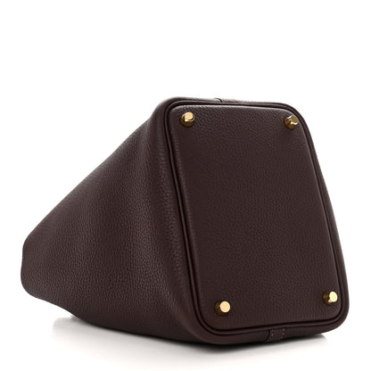 Hermes Taurillon Clemence Picotin Lock 18 PM Rouge Sellier 4 of 11