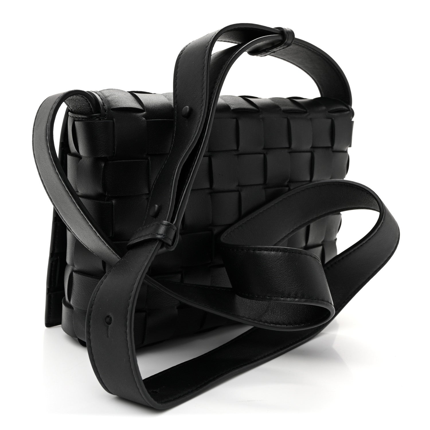 Bottega Veneta Nappa Intrecciato Orto Messenger Bag Black 3 of 10