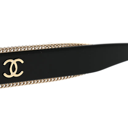 Chanel Acetate Oval Sunglasses 5515 Black 7 of 9