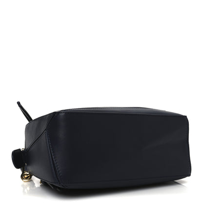 Loewe Calfskin Small Woven Puzzle Bag Dark Ink Dark Khaki 7 of 17