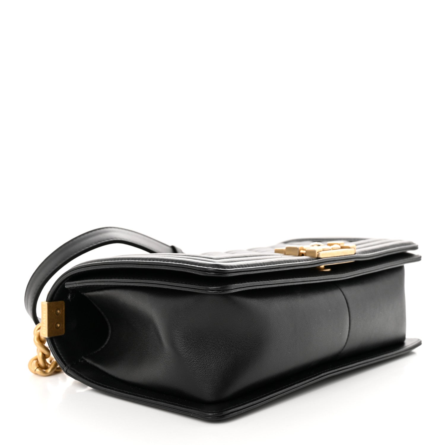 Chanel Lambskin Quilted Medium Boy Flap Black 4 of 15