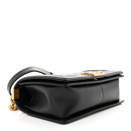 Chanel Lambskin Quilted Medium Boy Flap Black 4 of 15