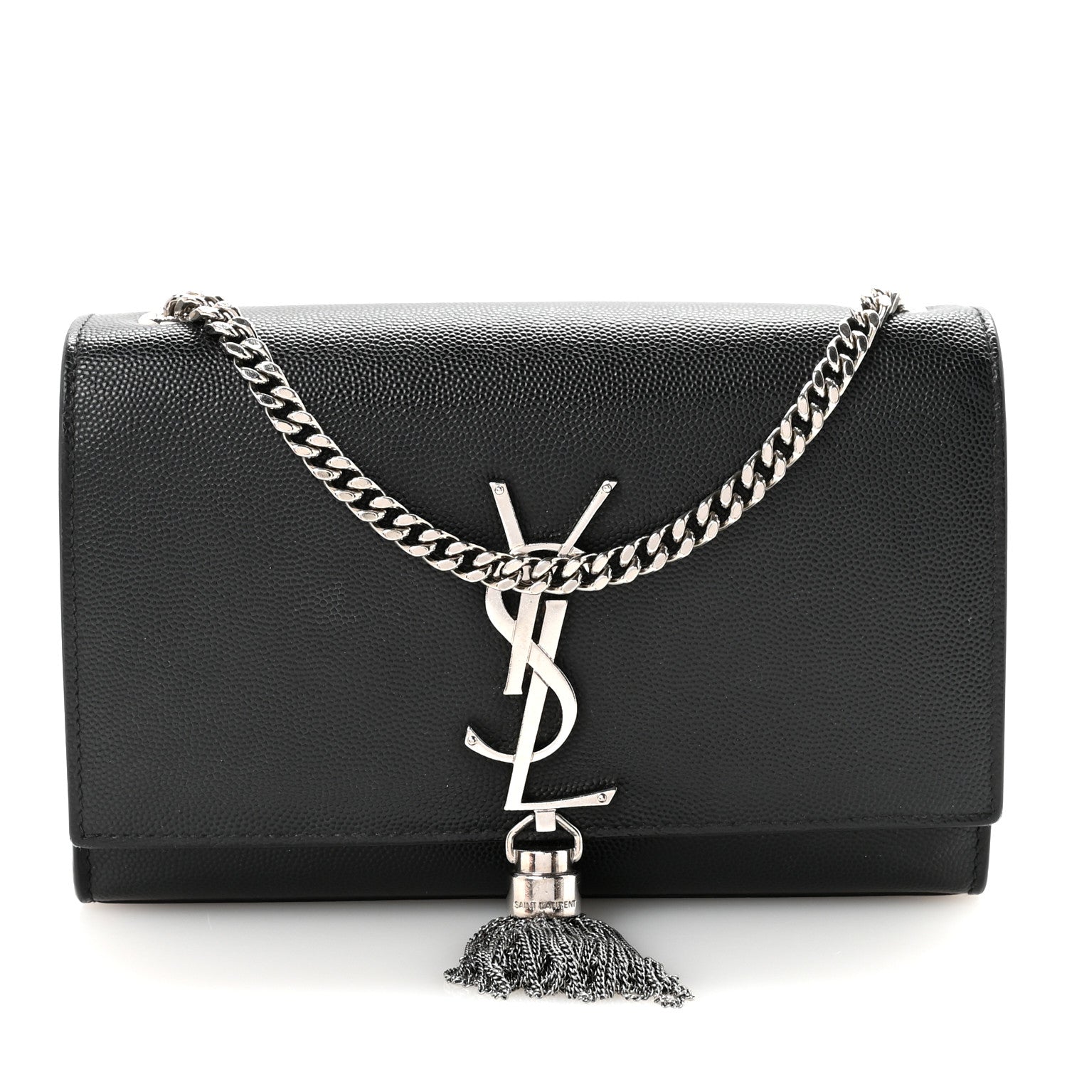 Saint Laurent Grain De Poudre Small Classic Monogram Kate Tassel