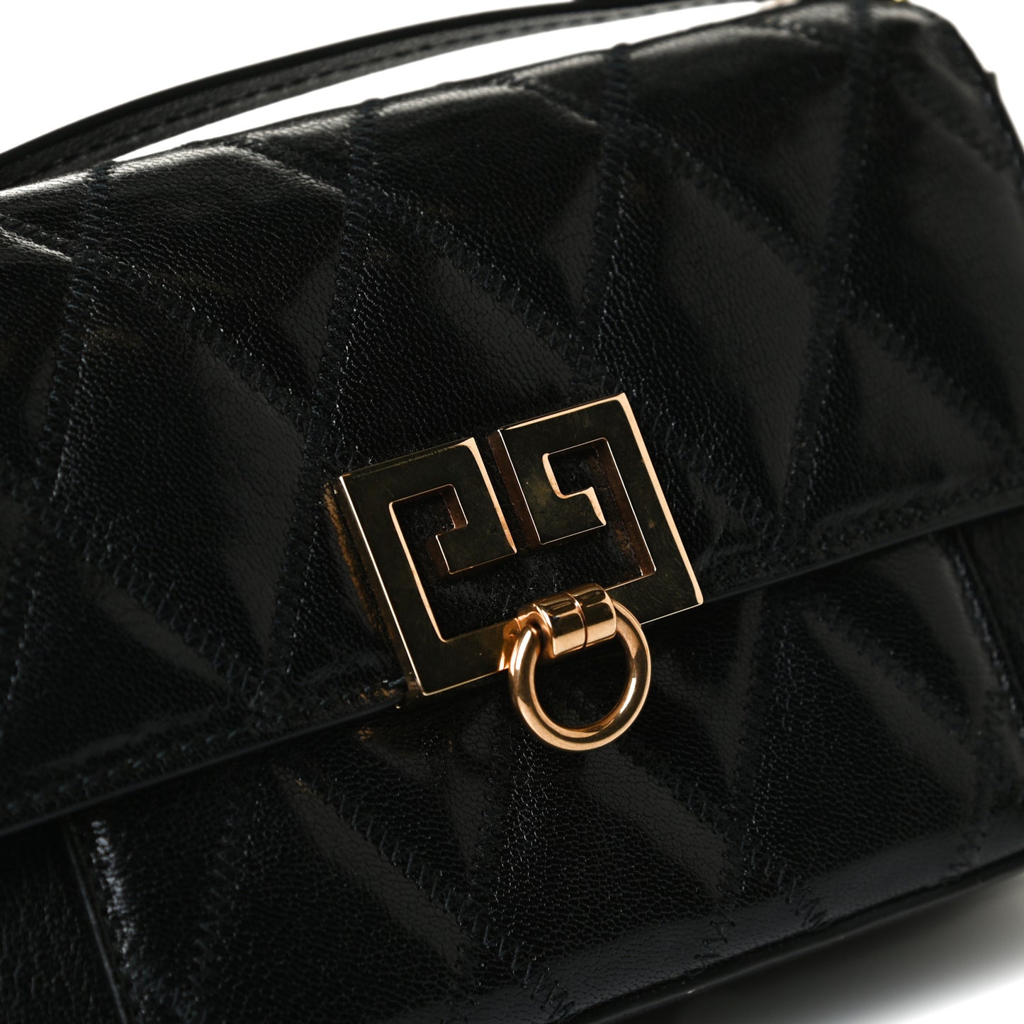 Goatskin Quilted GV3 Mini Pocket Convertible Bag Black