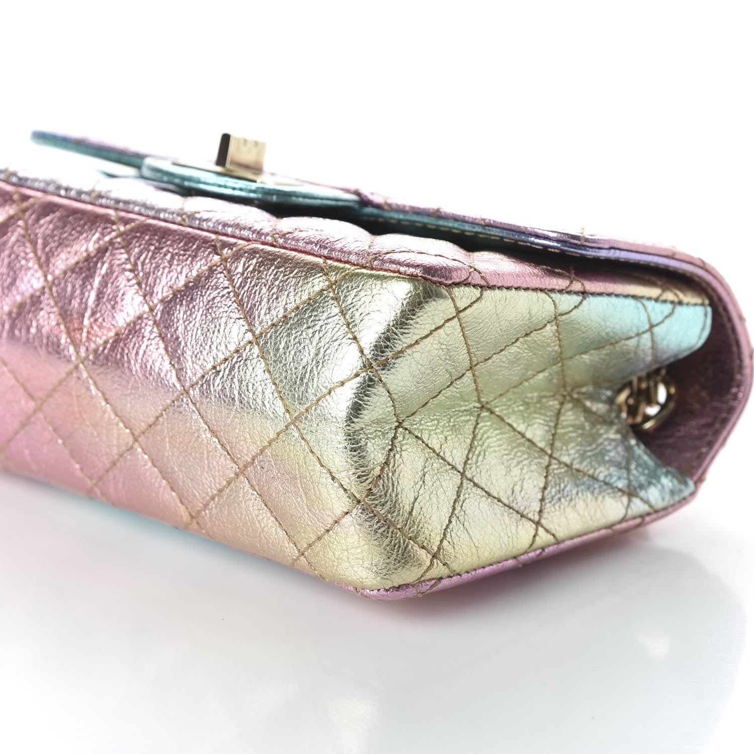 Chanel Metallic Goatskin Quilted Mini 2.55 Reissue Flap Multicolor 7 of 11