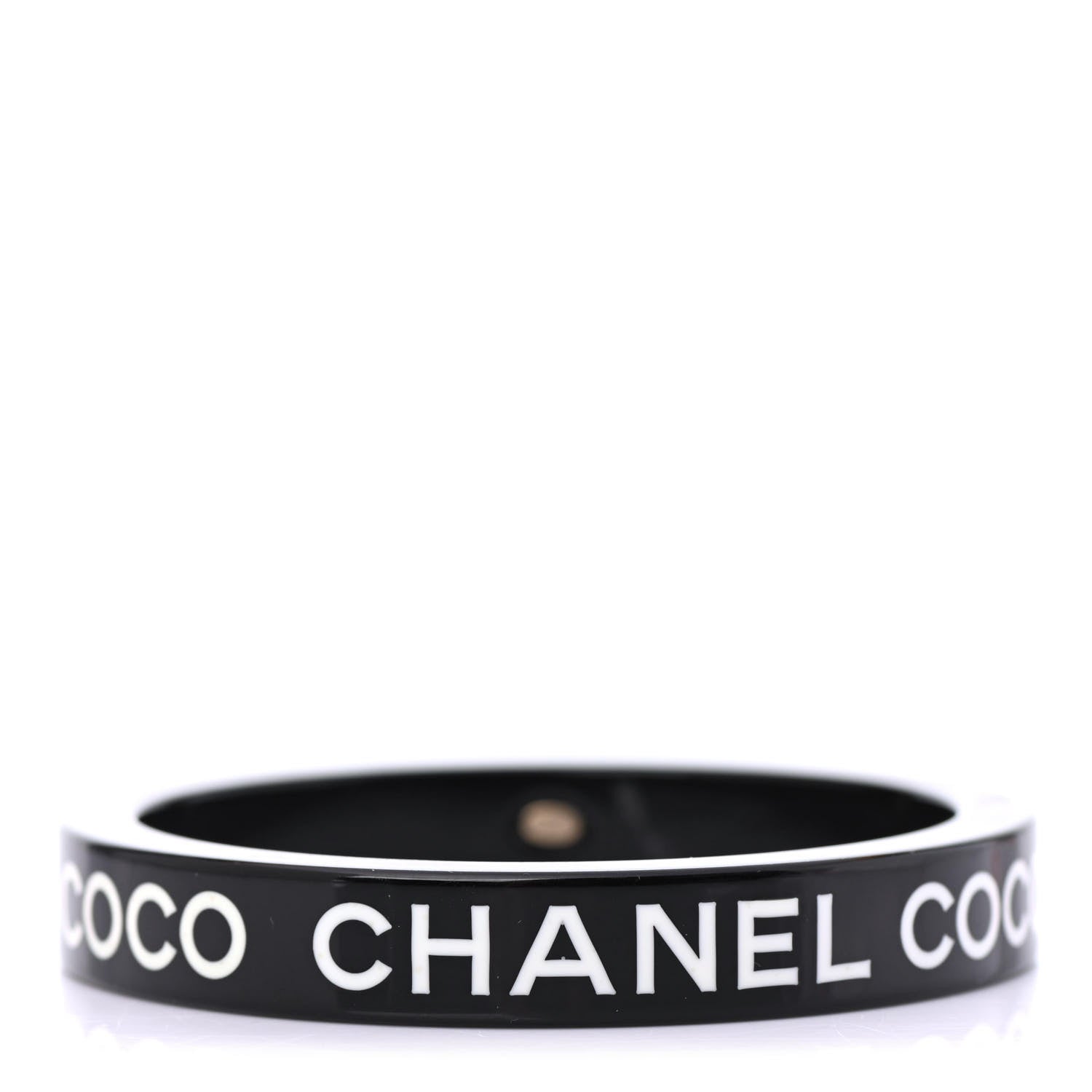 Chanel Resin Coco Bangle Black 1 of 4