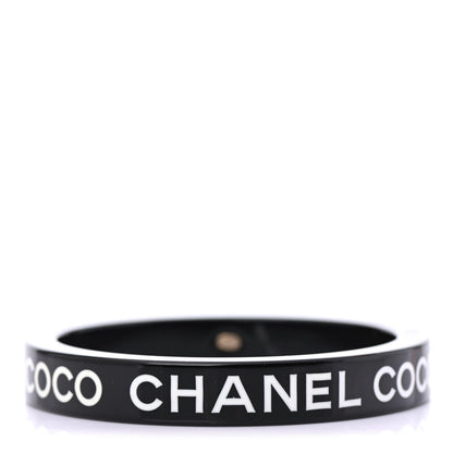 Chanel Resin Coco Bangle Black 1 of 4