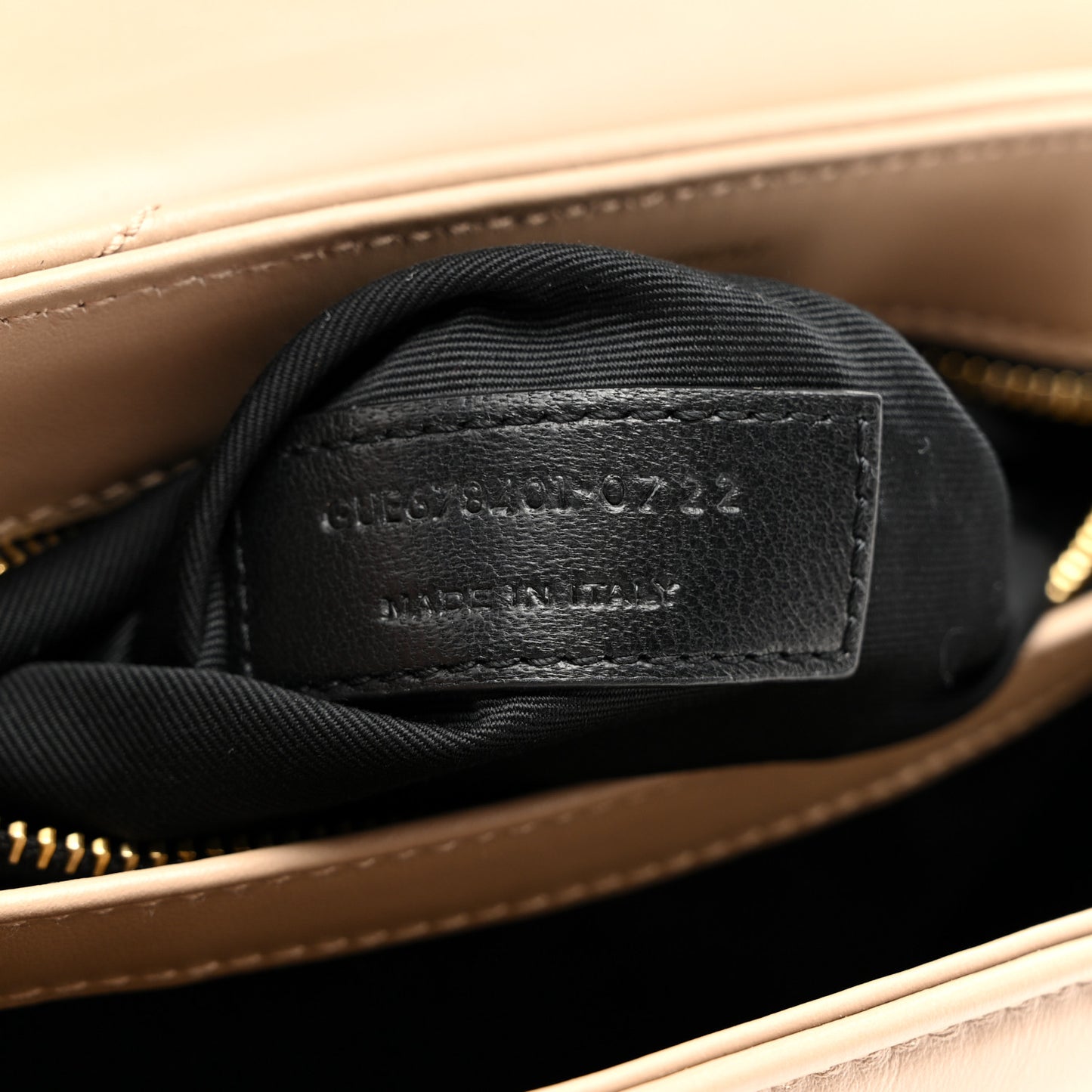 Calfskin Y Quilted Monogram Toy Loulou Crossbody Bag Dark Beige