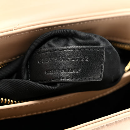 Saint Laurent Calfskin Y Quilted Monogram Toy Loulou Crossbody Bag Dark Beige 8 of 13