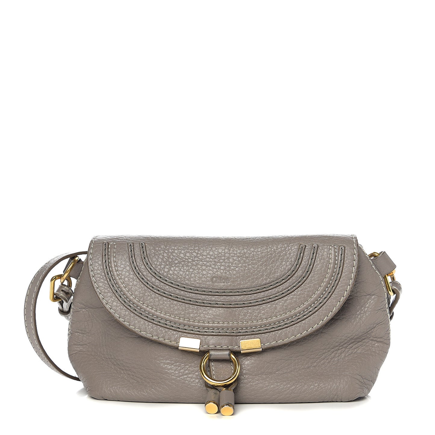 Calfskin Marcie Pochette Crossbody Bag Cashmere Grey