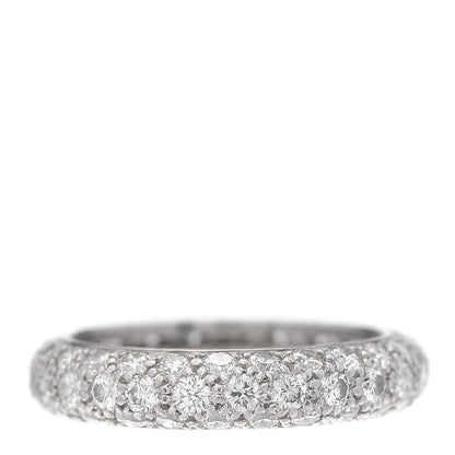 Tiffany Platinum Diamond Etoile Three-Row Band Ring 46 3.75 3 of 5