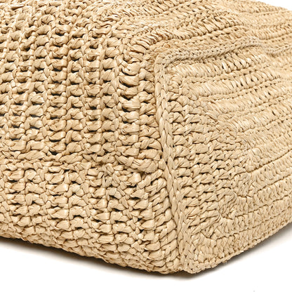 Saint Laurent Raffia Rive Gauche Tote Natural 10 of 11