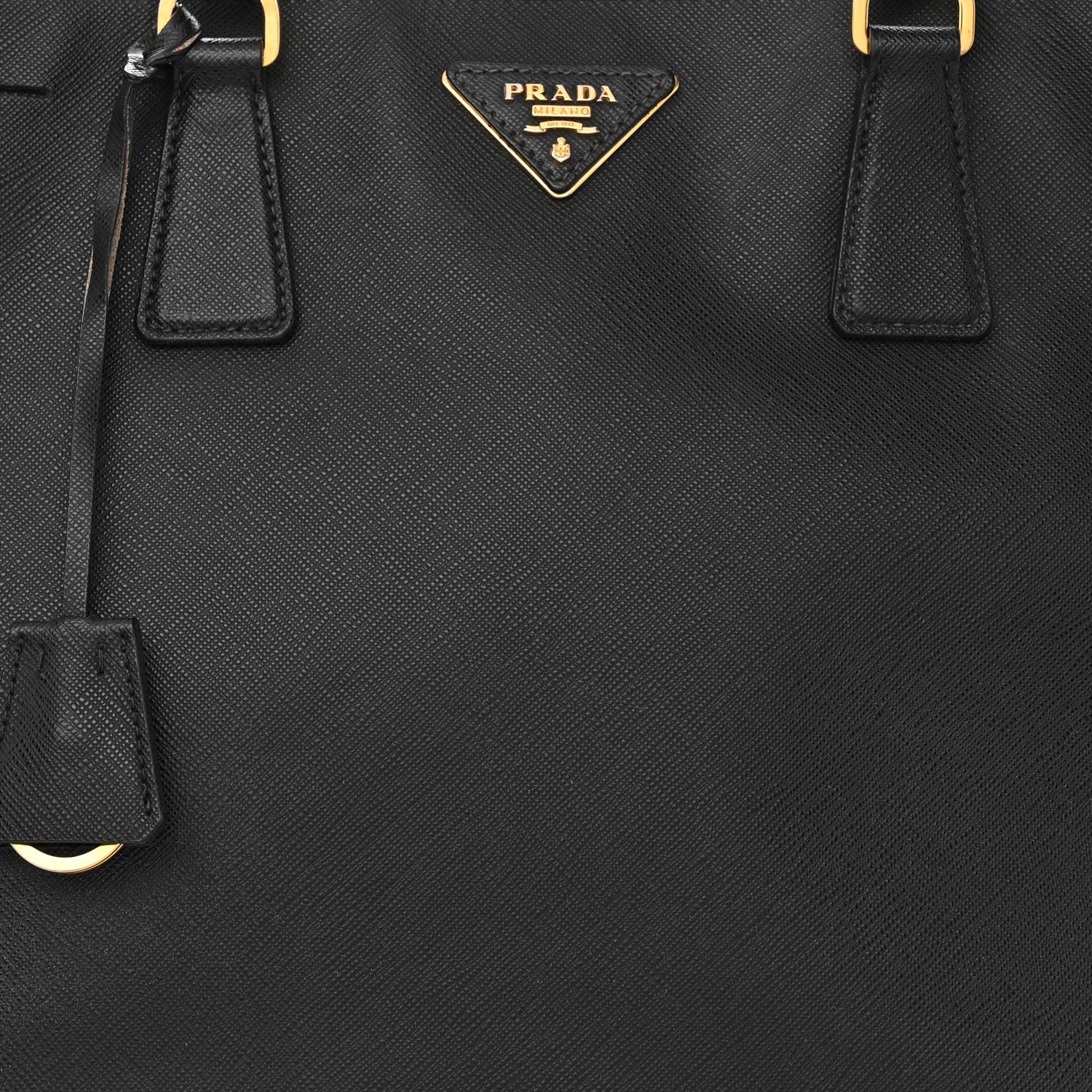 Prada Saffiano Lux Large Tote Black 9 of 13