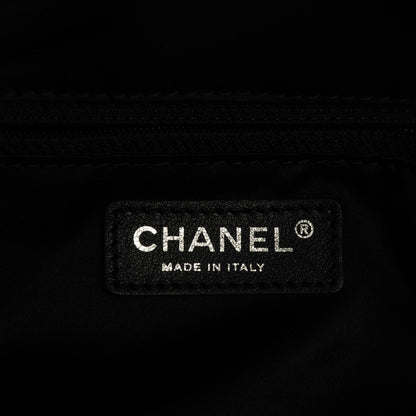 Chanel Lambskin Quilted Chain Around Tote Black 6 of 7