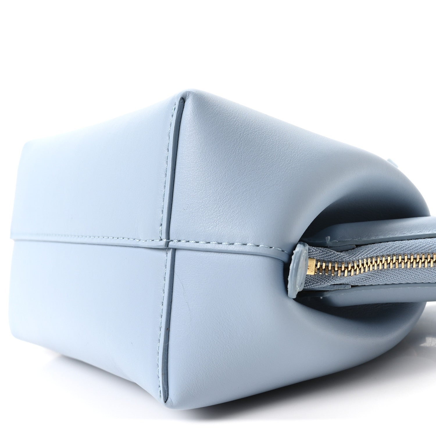 Mansur Gavriel Smooth Calfskin Mini Frame Crossbody Bag Light Blue 9 of 9