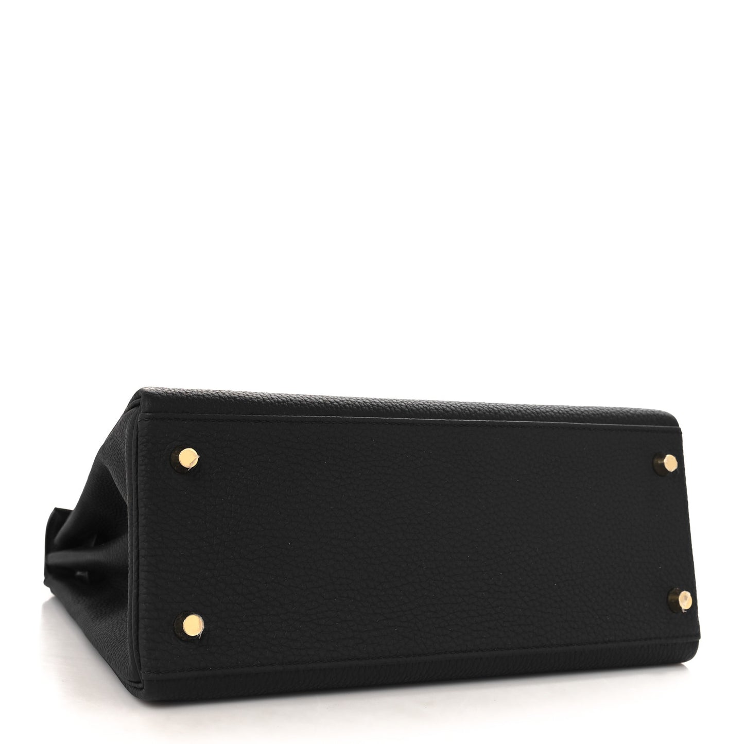 Togo Matte Porosus Crocodile Kelly Retourne Touch 28 Black