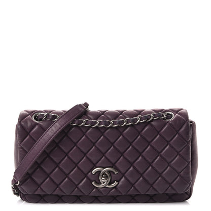 Chanel Iridescent Calfskin Small New Bubble Flap Plum 1 of 9