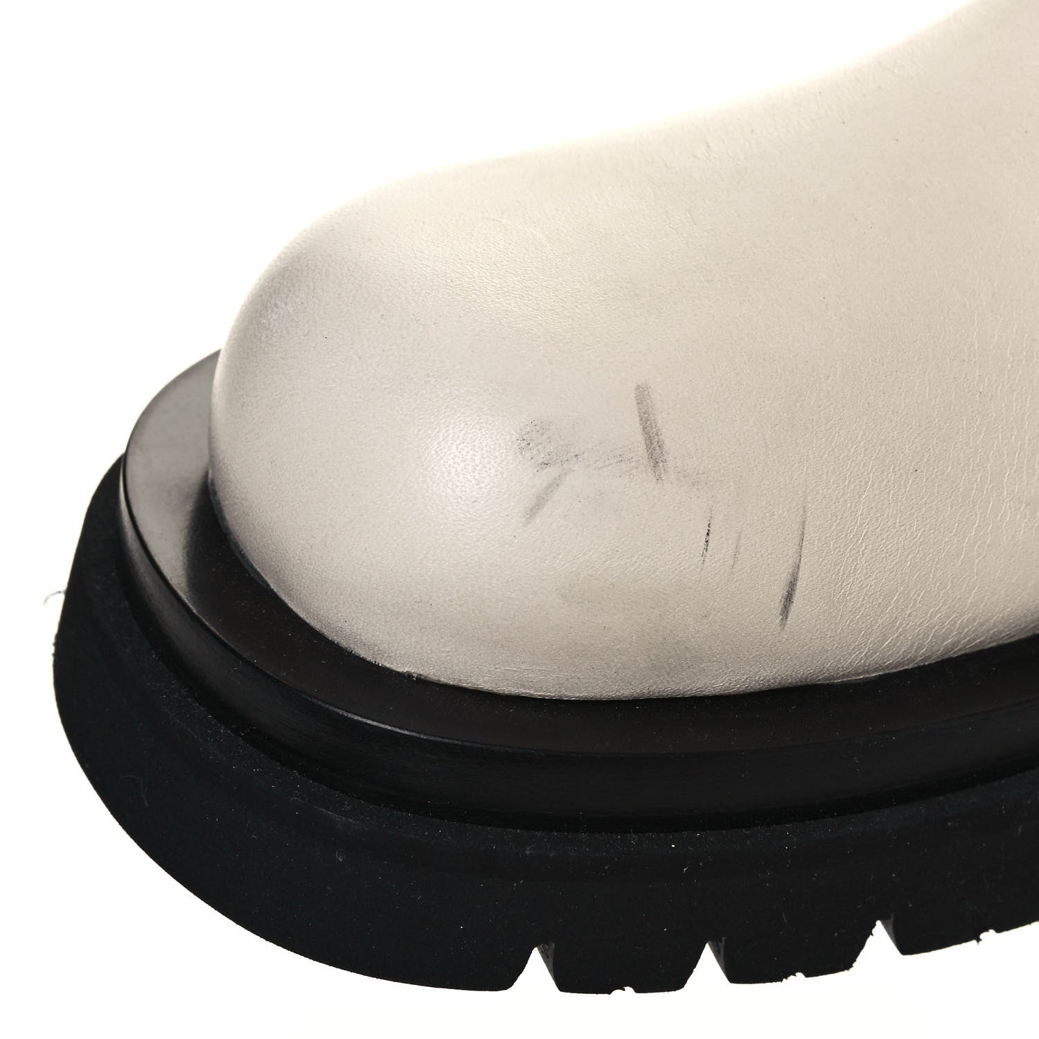 Bottega Veneta Calfskin The Lug 55mm Over The Knee Boots 38.5 Sea Salt 8 of 8