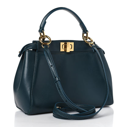 Fendi Nappa Mini Peekaboo Iconic Satchel Amazzonia 4 of 10