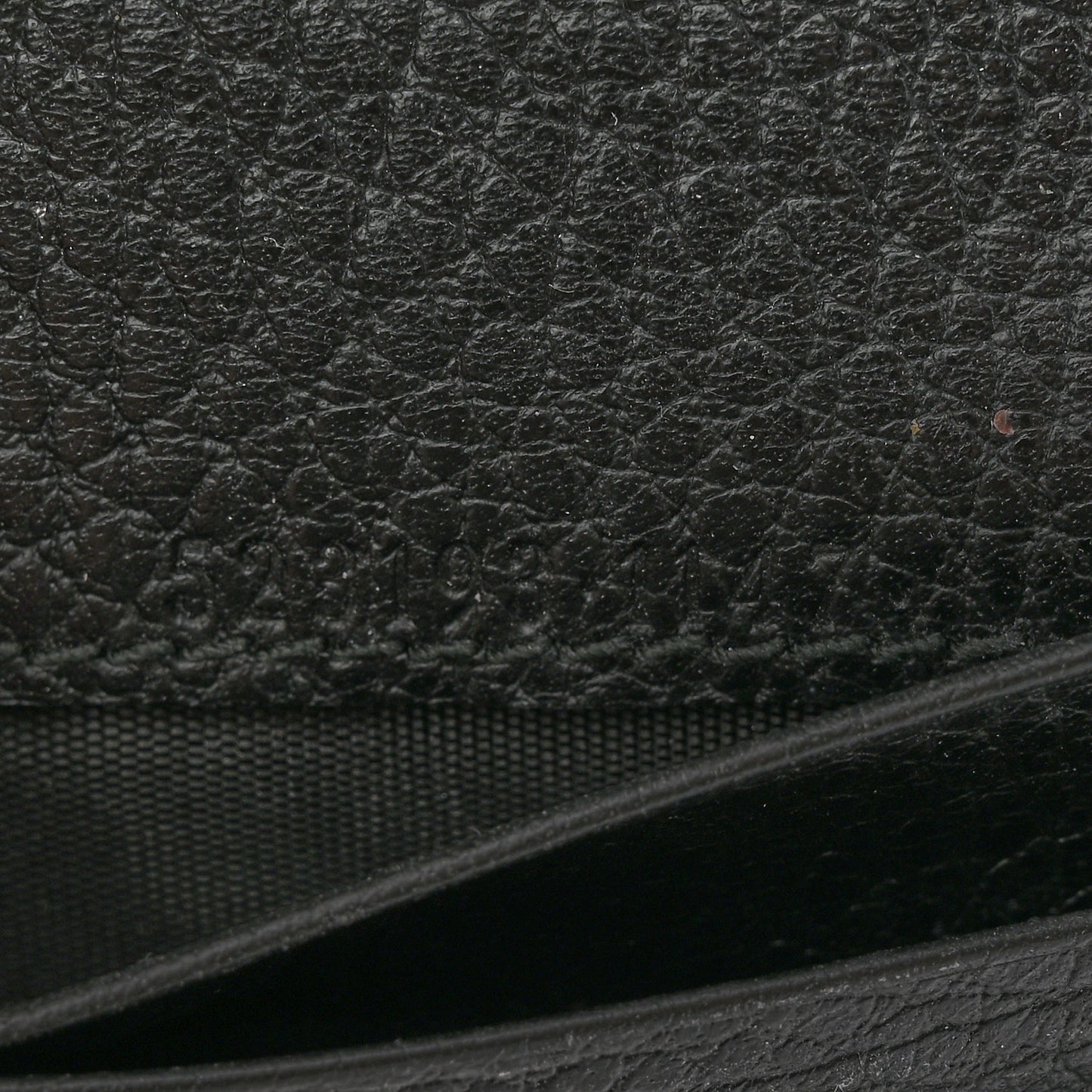 Dollar Calfskin GG Marmont French Wallet Black