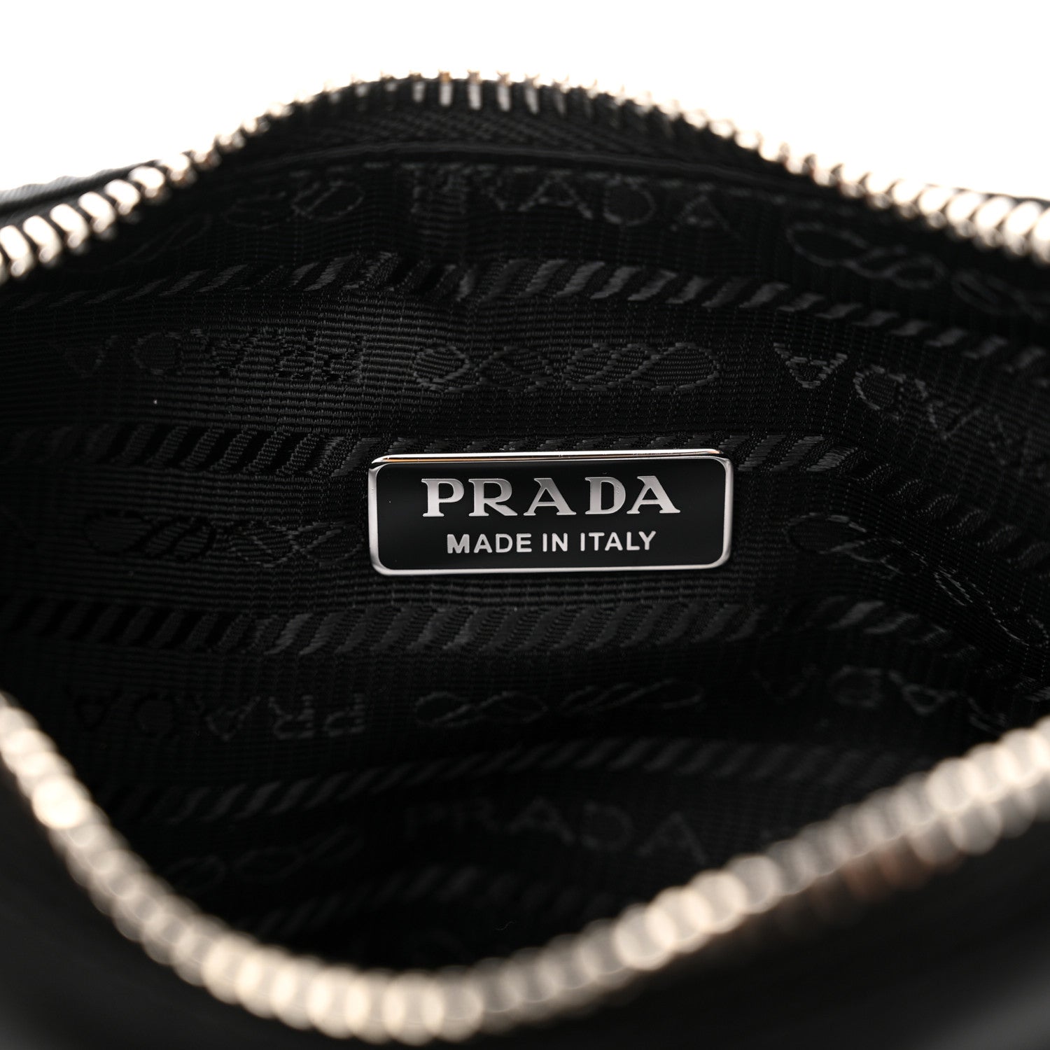 Prada Nylon Sequin Embellished Polka Dot Re-Edition 2005 Shoulder Bag Black 6 of 10
