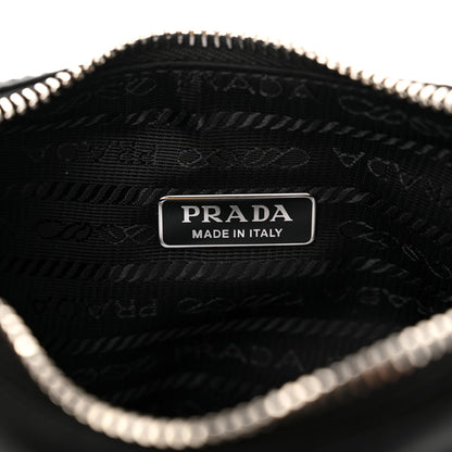 Prada Nylon Sequin Embellished Polka Dot Re-Edition 2005 Shoulder Bag Black 6 of 10